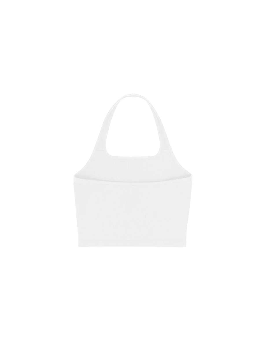 Halter Square Neck Ribbed Cropped Padded Tank Top Halter Square Neck Ribbed Cropped Padded Tank Top