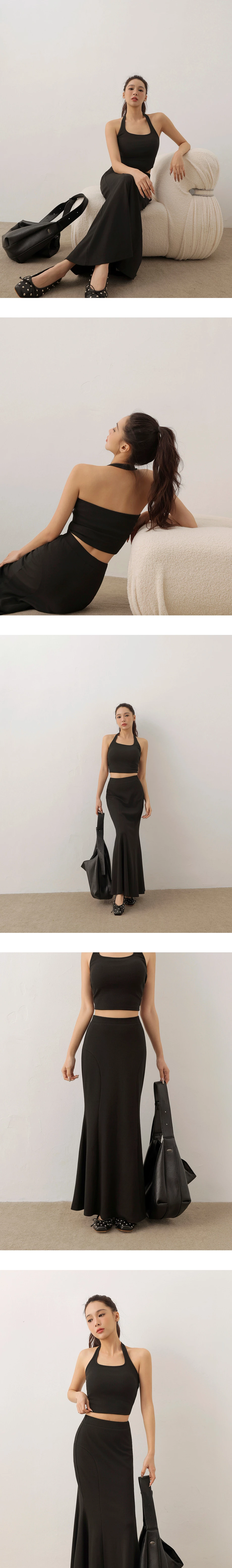 Halter Square Neck Ribbed Cropped Padded Tank Top Halter Square Neck Ribbed Cropped Padded Tank Top