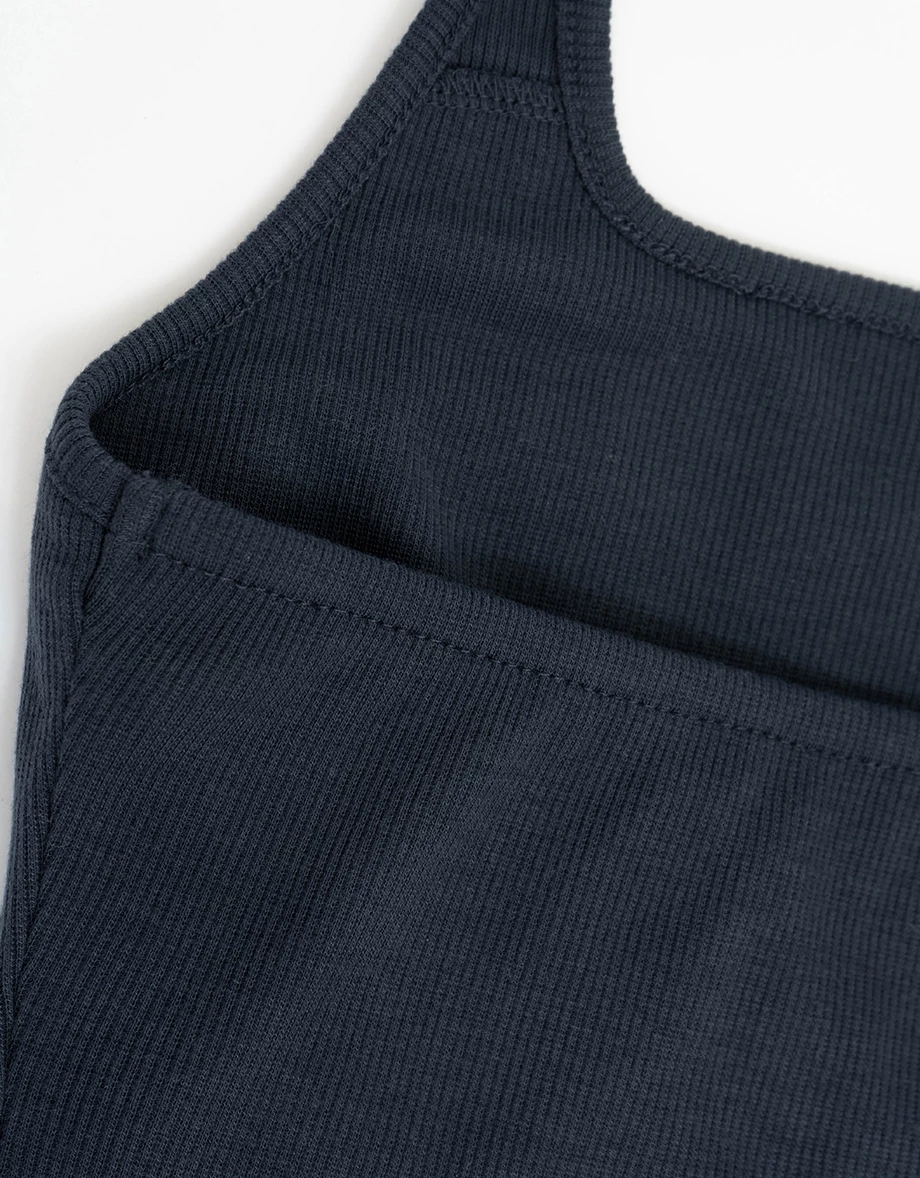 Halter Square Neck Ribbed Cropped Padded Tank Top Halter Square Neck Ribbed Cropped Padded Tank Top