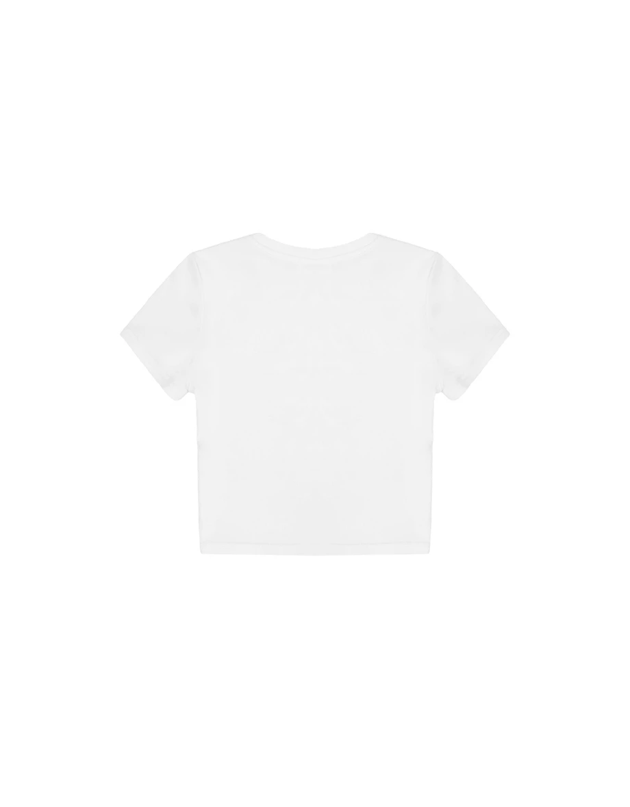 Star Rhinestone Graphic Short Sleeve Cropped Top