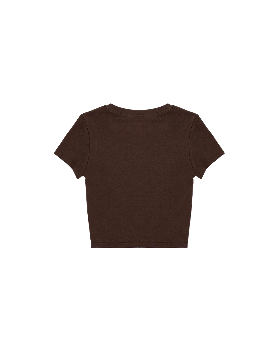 Star Rhinestone Graphic Short Sleeve Cropped Top