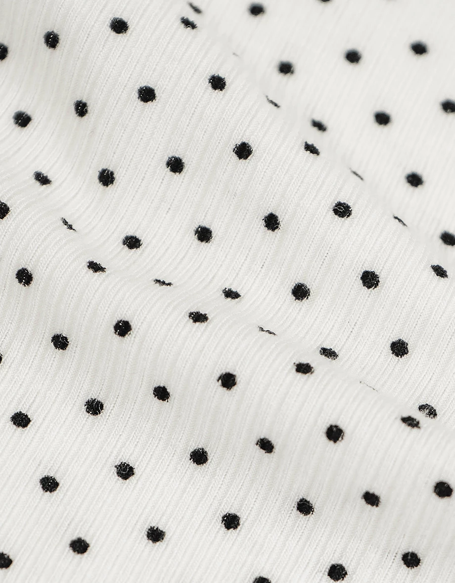 Polka Dot Halter Padded Camisole Top and Matching Cropped Cardigan Set Wear