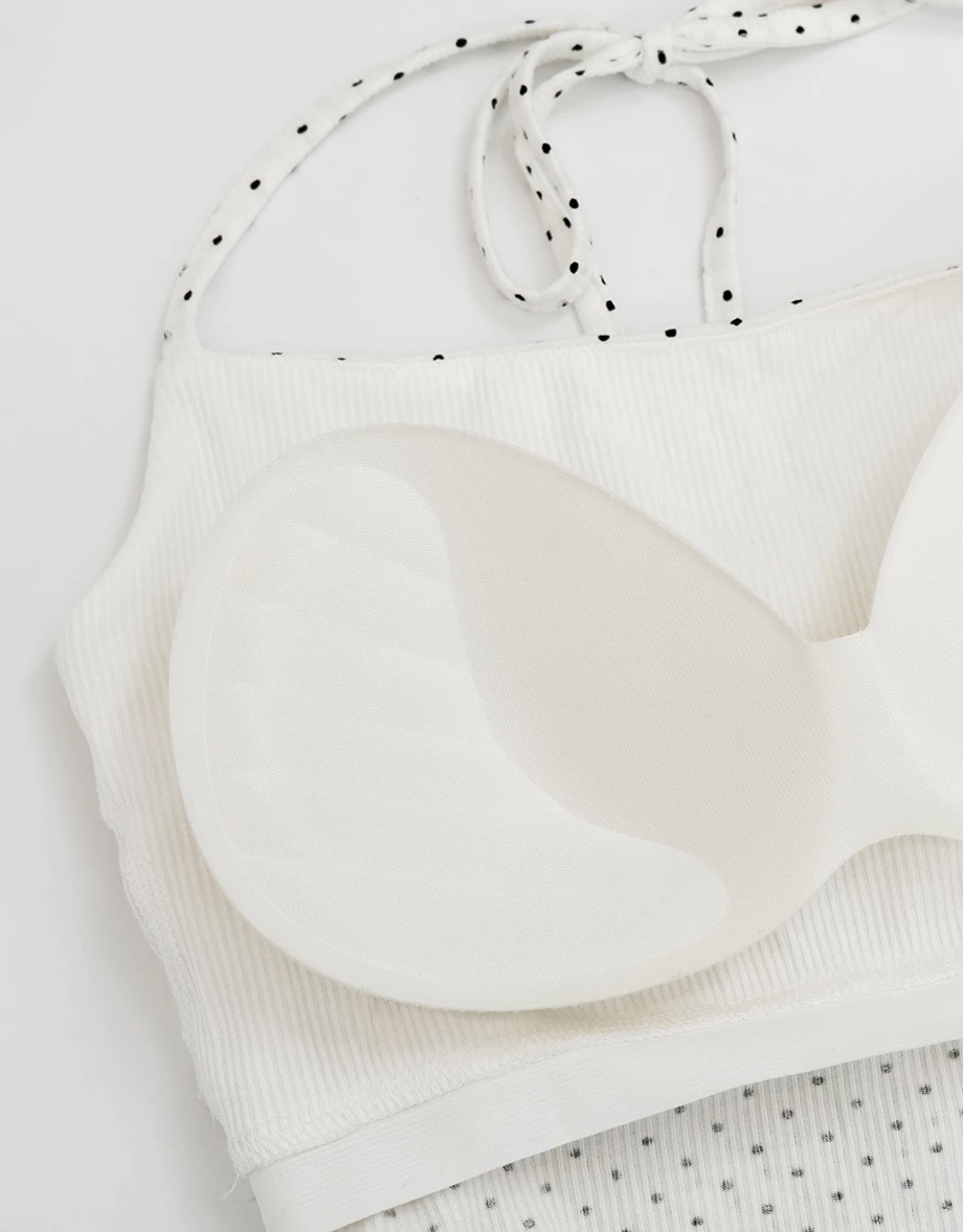 Polka Dot Halter Padded Camisole Top and Matching Cropped Cardigan Set Wear