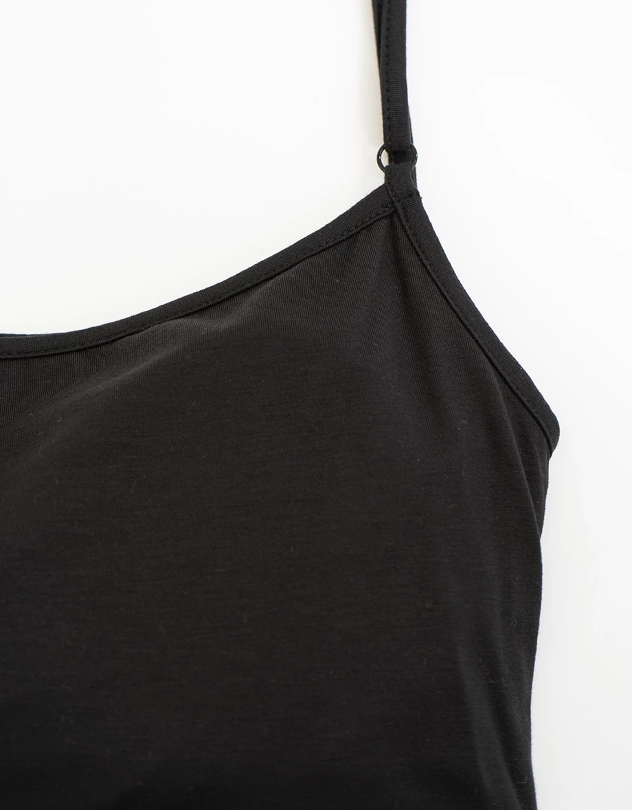 一字領透紗側抓皺上衣細肩帶BRA背心套裝