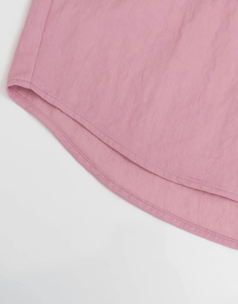 AIR SPACE Logo Embroidered Loose Fit Long Sleeve Shirt Blouse AIR SPACE Logo Embroidered Loose Fit Long Sleeve Shirt Blouse