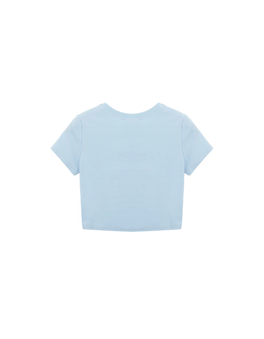 圓領愛心字母印花短袖短版TEE 圓領愛心字母印花短袖短版TEE