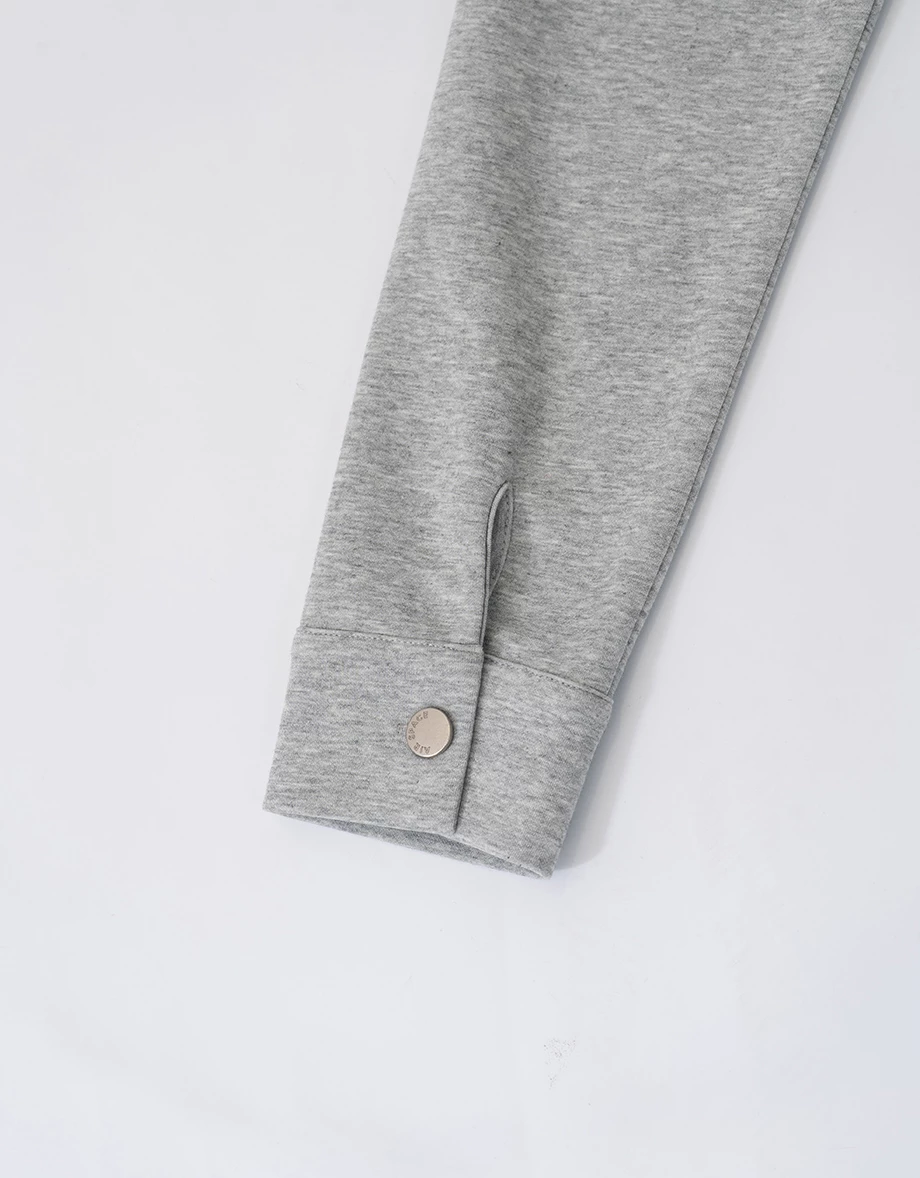 【AIRY HOURGLASS】Jaket Kemeja Singkat Butang Katup