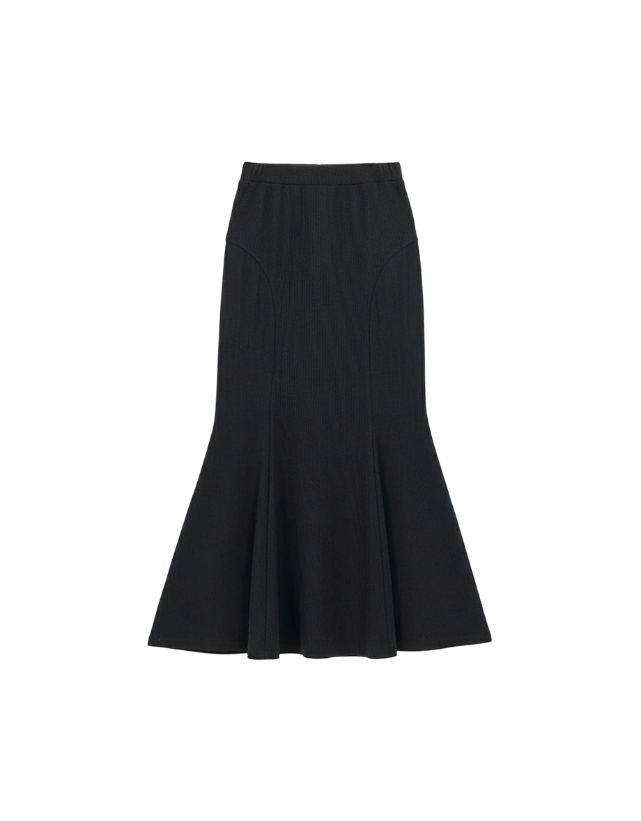 High Waist Mermaid Hem Maxi Skirt High Waist Mermaid Hem Maxi Skirt