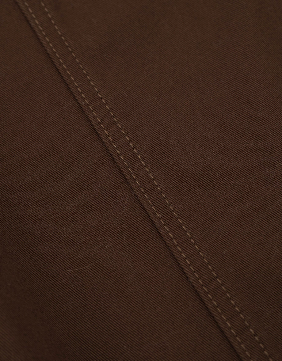 Front Stitch Detail High Waist Wide Leg Trousers Pants