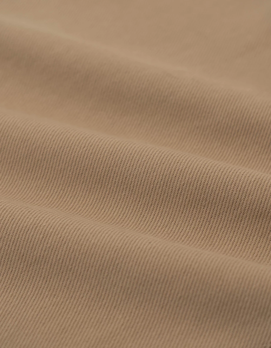 雙扣高腰打褶純棉休閒寬褲