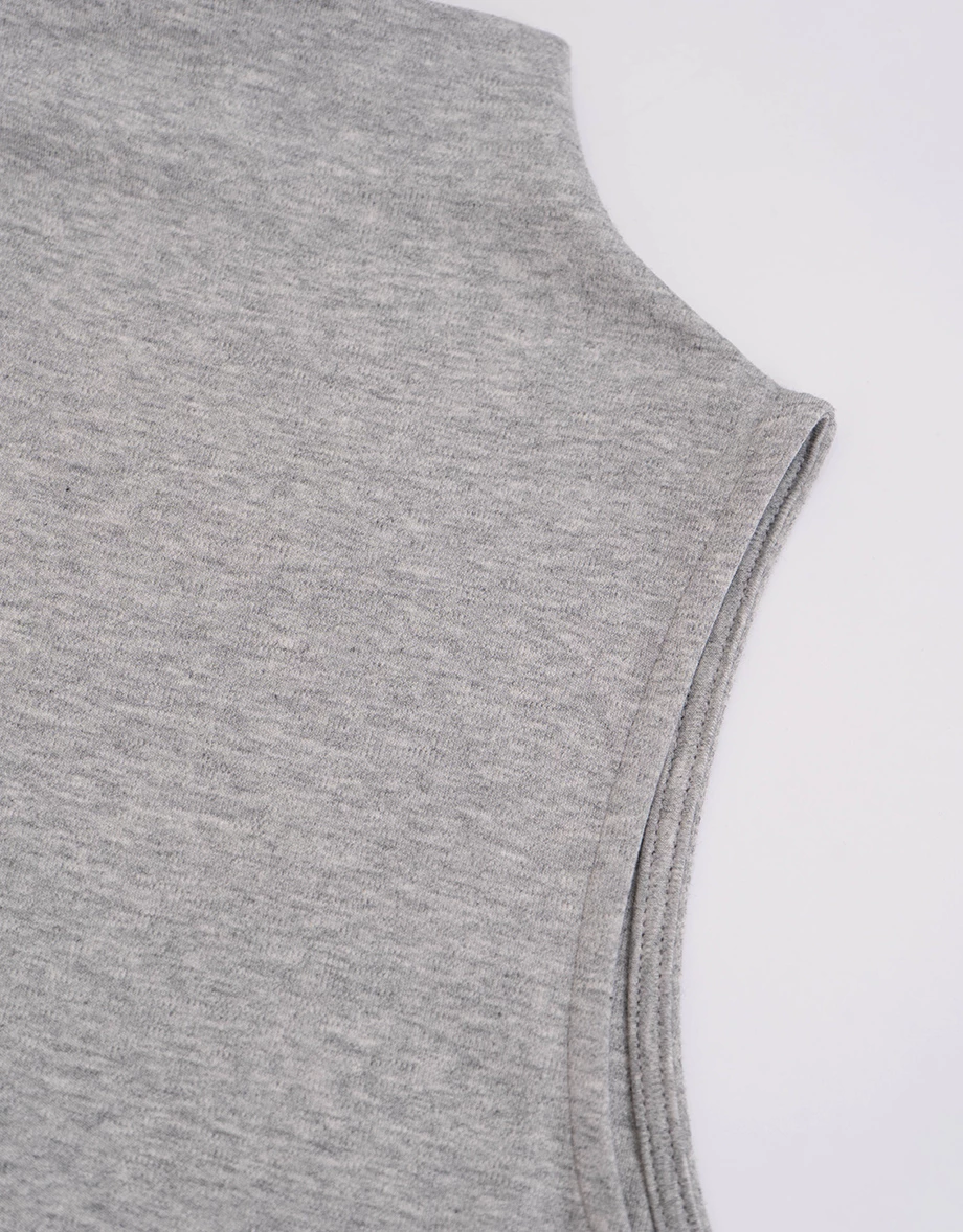 Side Ruched High Neck Sleeveless Bodycon Mini Dress