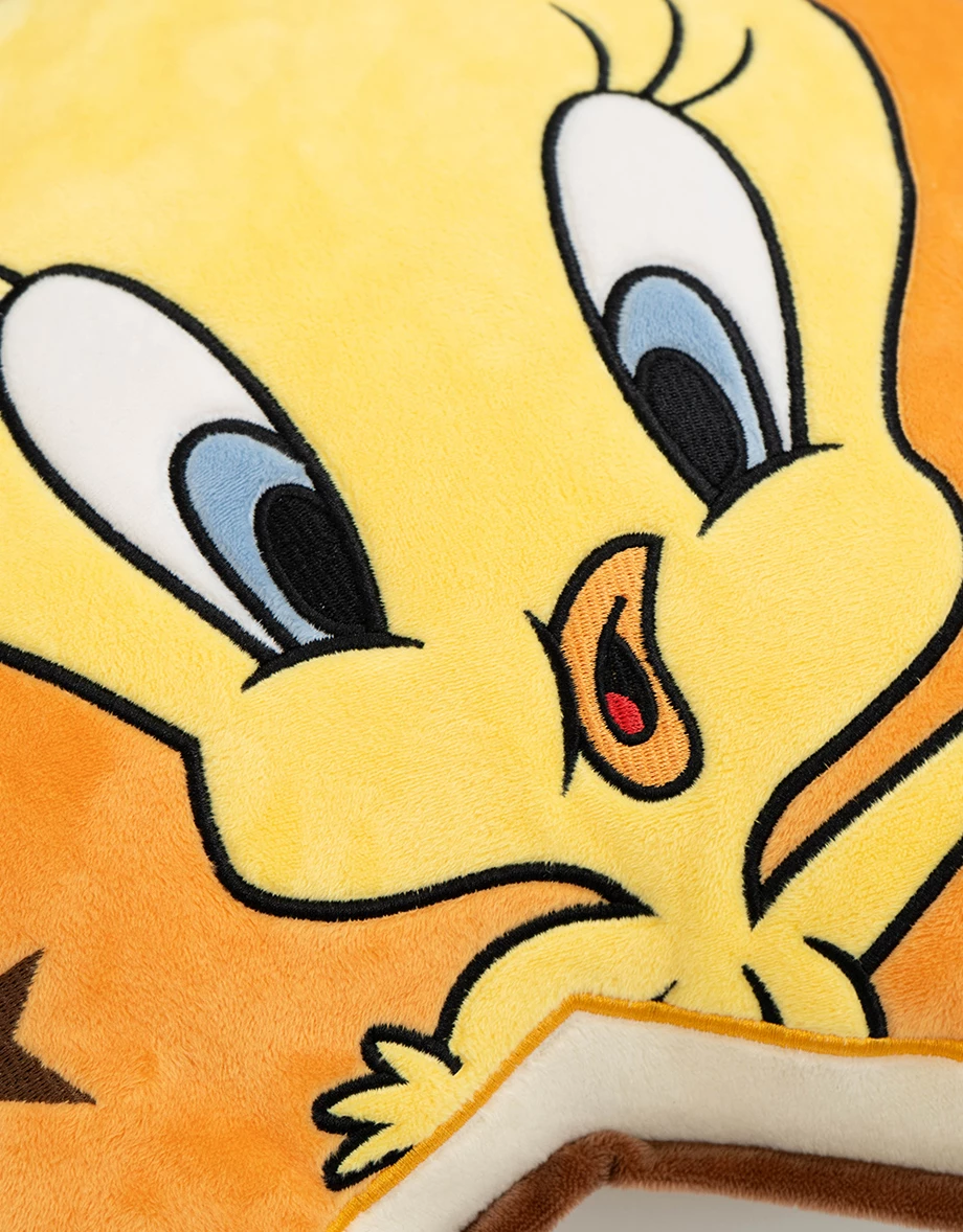 【樂一通】 崔弟款貼布拼接刺繡星形絨毛抱枕