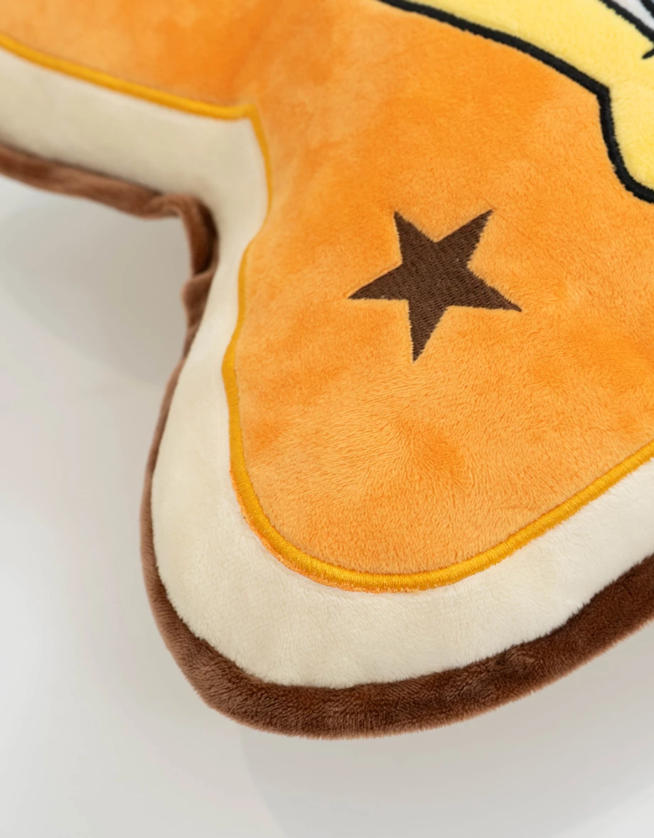 【樂一通】 崔弟款貼布拼接刺繡星形絨毛抱枕