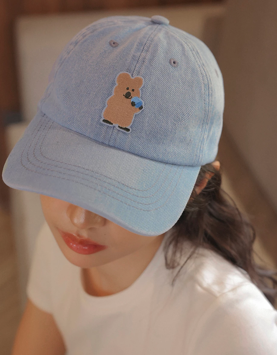 【DINOTAENG】刺繡圖案水洗棒球帽