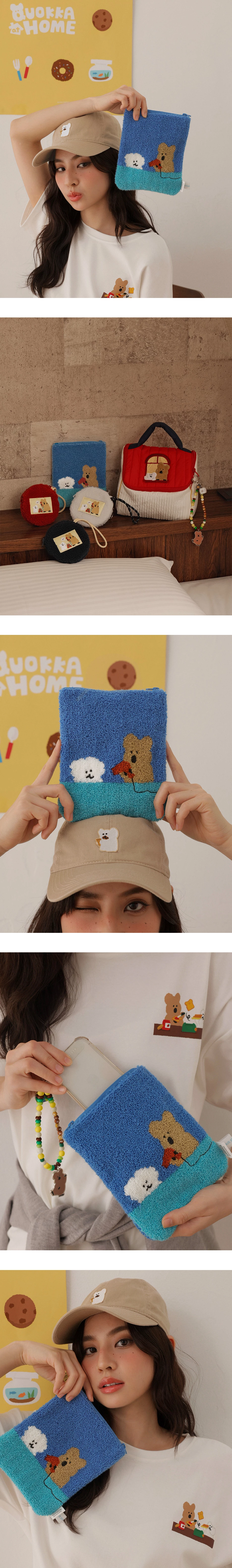 【DINOTAENG】針織圖案收納小袋