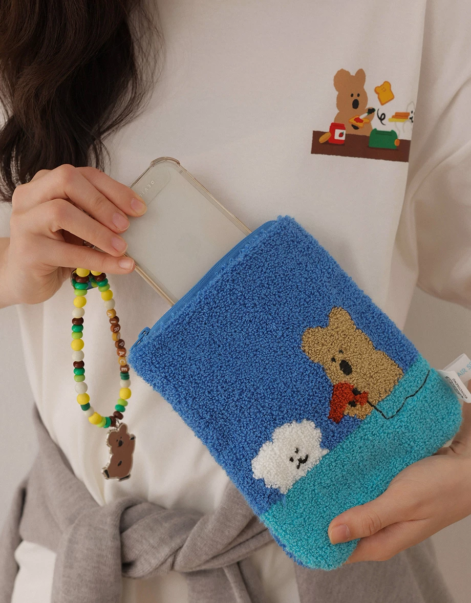 【DINOTAENG】針織圖案收納小袋