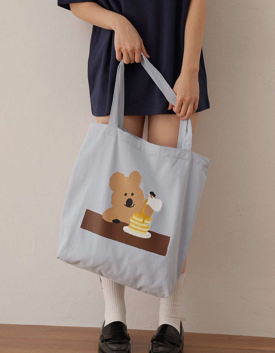 【DINOTAENG】雙面印花托特包