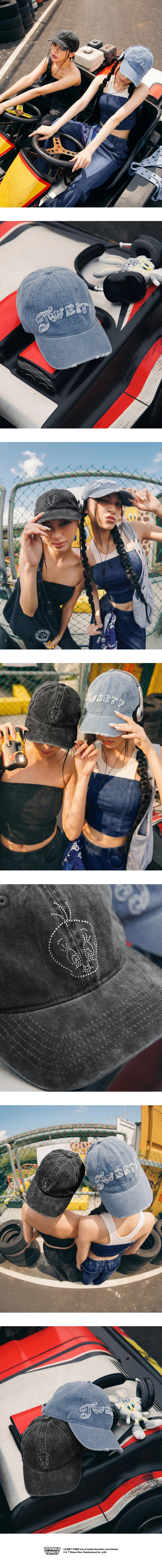 【樂一通】 水洗牛仔棒球帽 抽鬚貼布繡款/貼鑽款