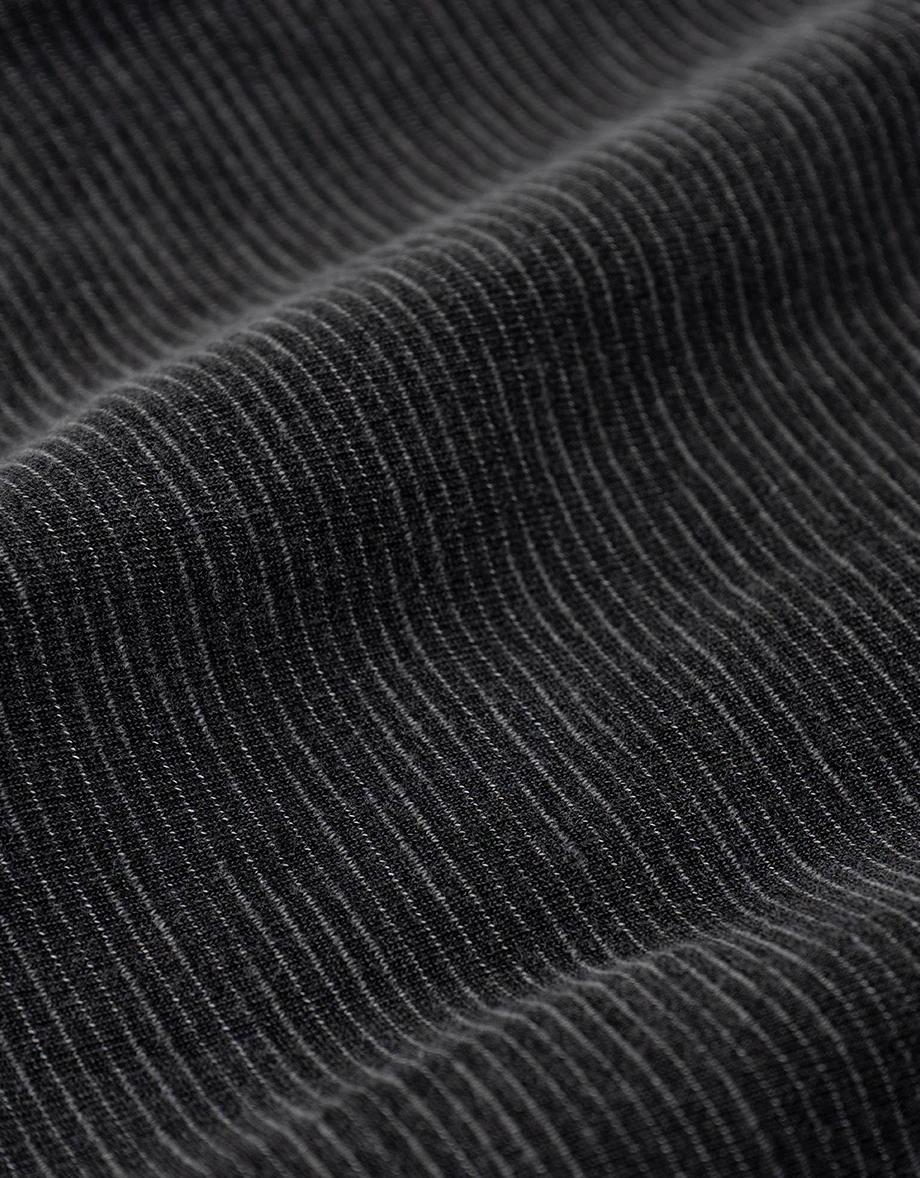 Vintage Washed Pinstripe Oversized Shirt Blouse with Pockets