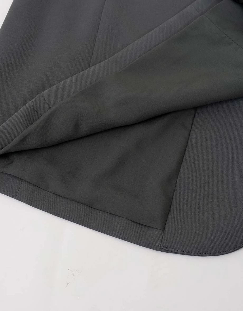 寬版短袖西裝外套(附墊肩)