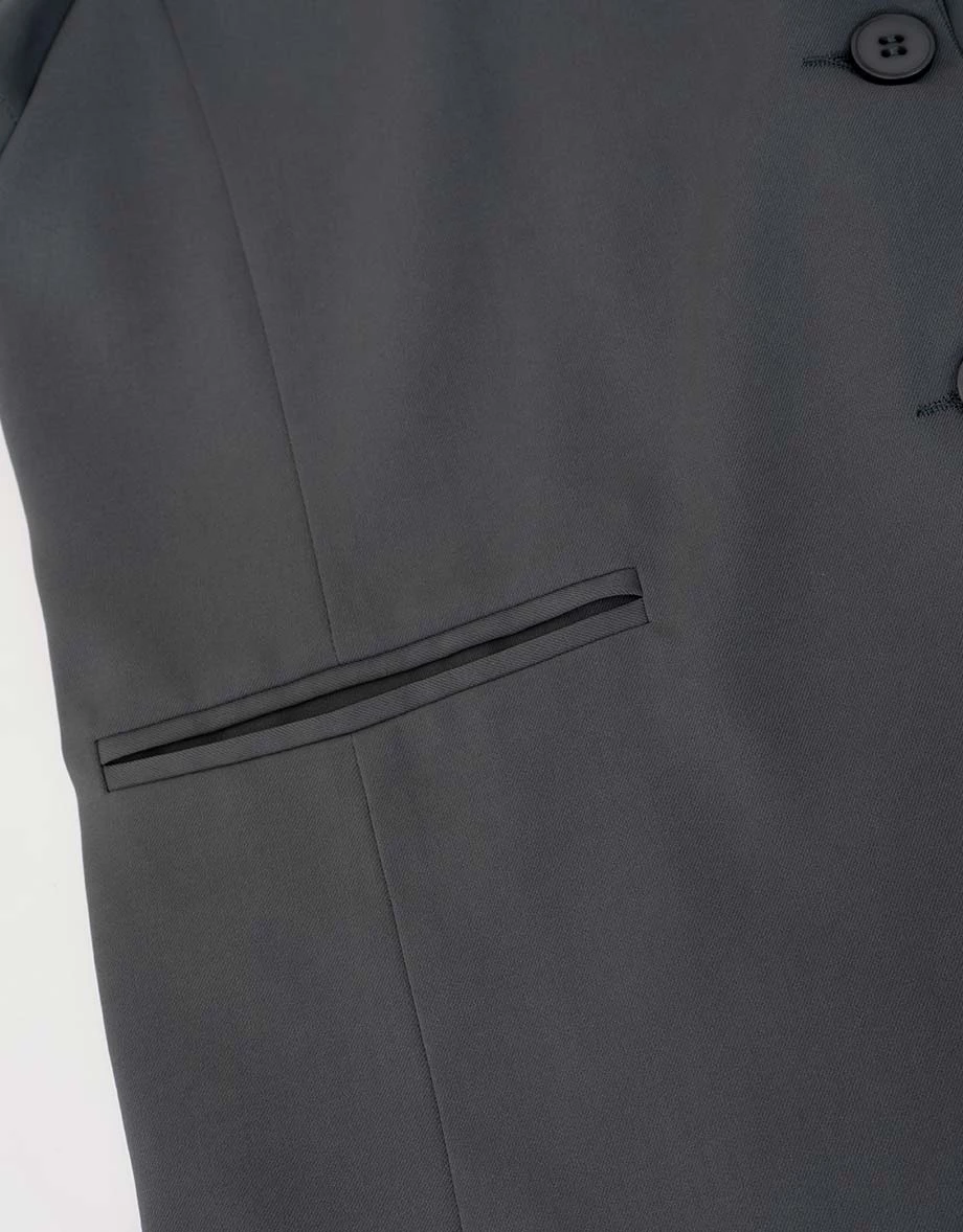 寬版短袖西裝外套(附墊肩)