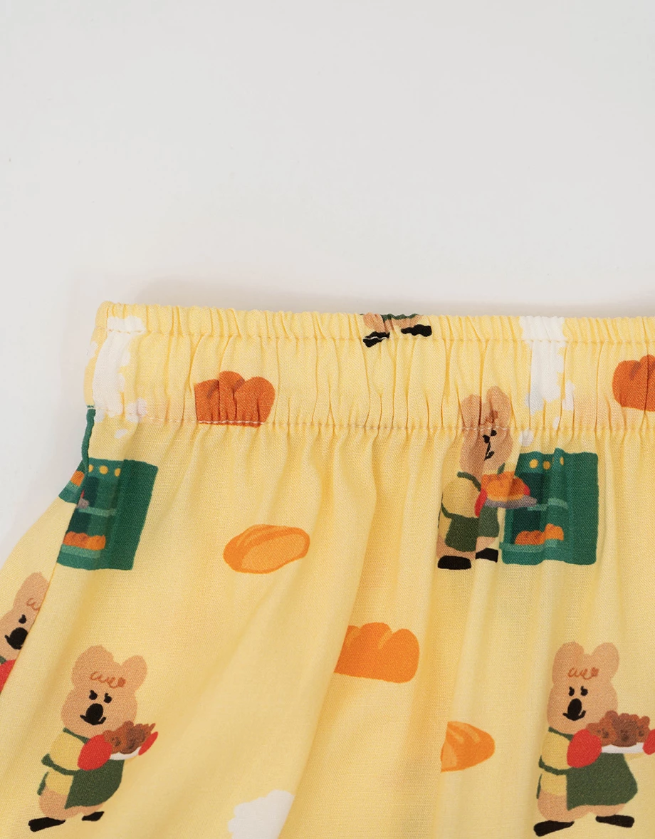 【DINOTAENG】印花短袖上衣短褲家居服套裝