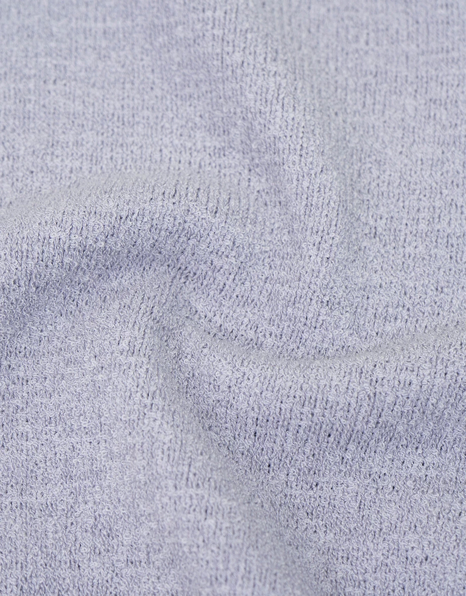 Asymmetric Neckline Long Sleeve Knit Crop Top