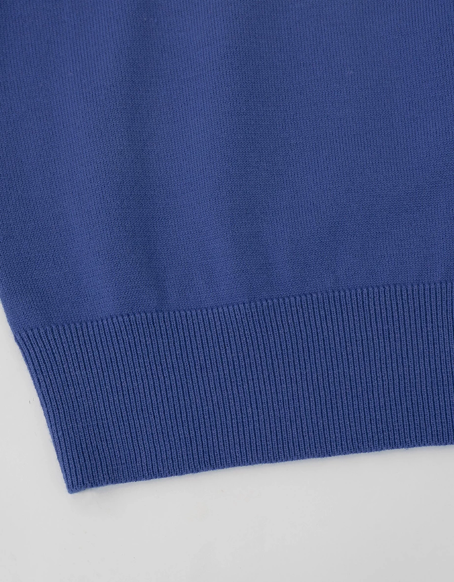 Crew Neck Long Sleeve Buttoned Front Knit Cardigan