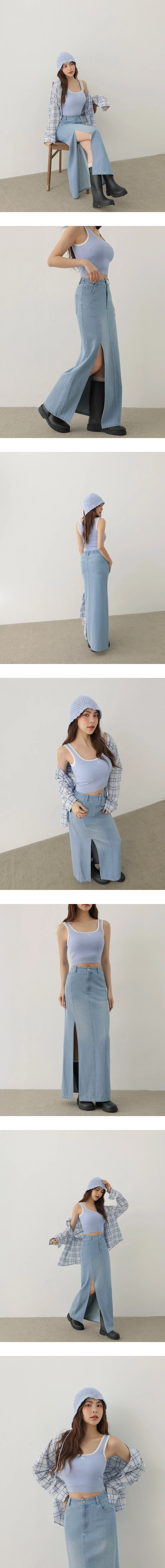 撞色滾邊愛心刺繡圓領短版羅紋針織背心 撞色滾邊愛心刺繡圓領短版羅紋針織背心