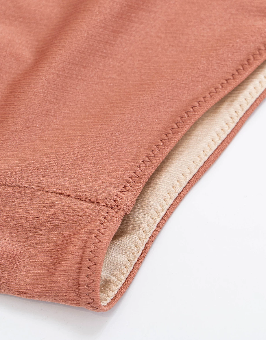 INS風 正反兩穿香檳金撞色比基尼套裝