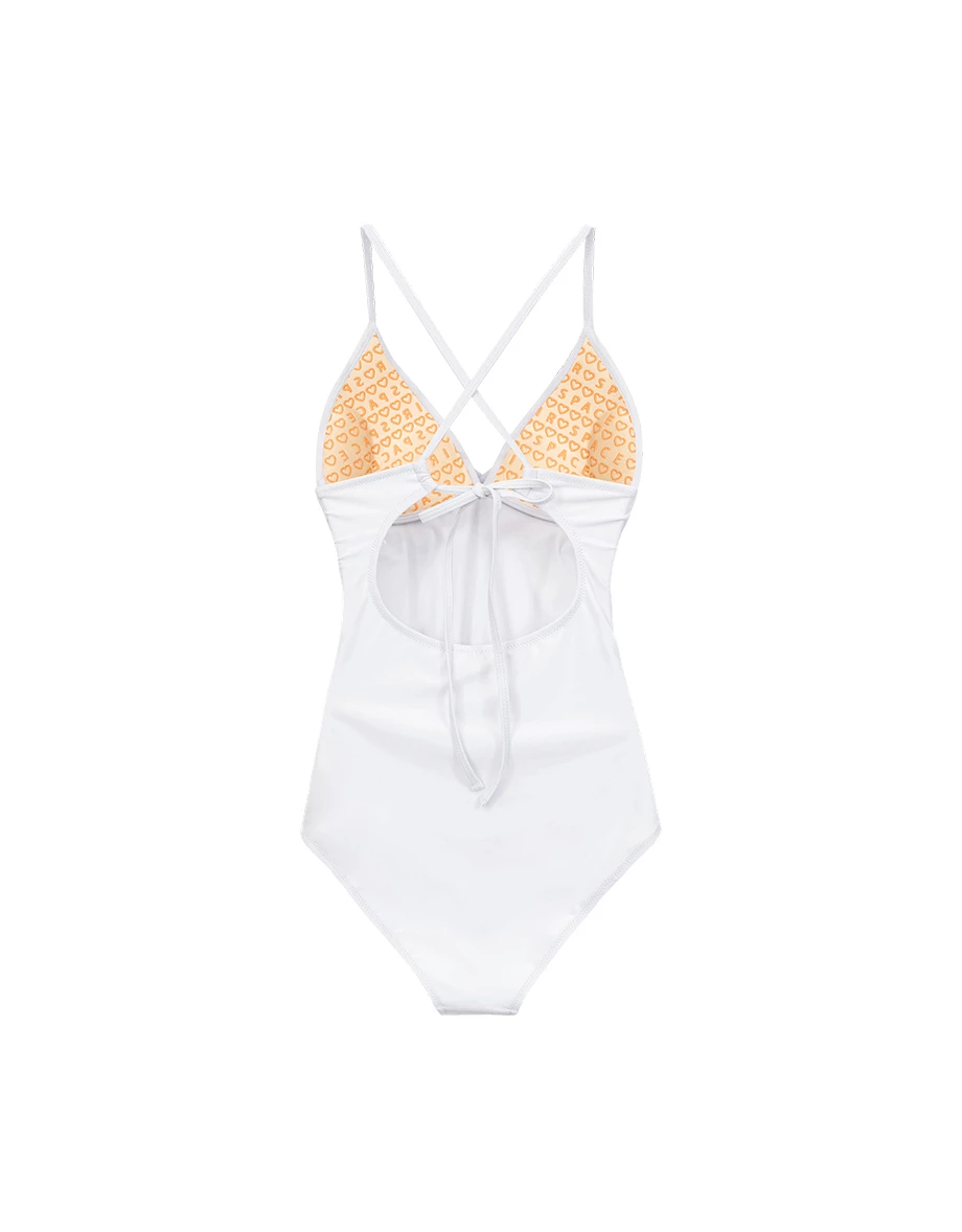 人間芭比3.0 V領交叉抓褶後綁帶塑腹連身泳裝 人間芭比3.0 V領交叉抓褶後綁帶塑腹連身泳裝