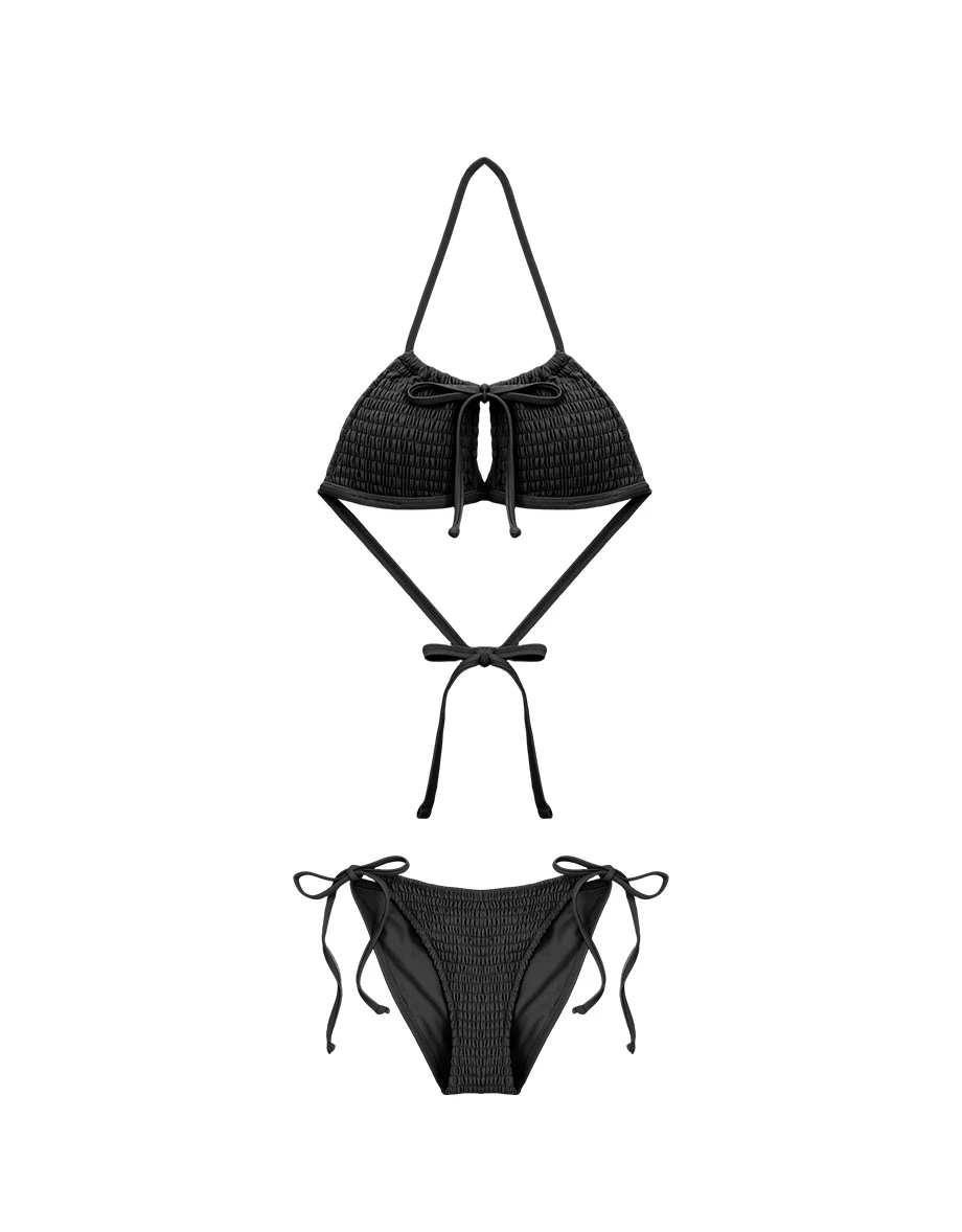 INS風 多WAY縮褶比基尼套裝