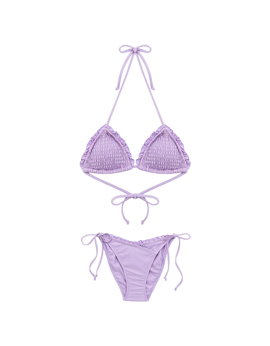 INS風 縮褶荷葉邊比基尼套裝 INS風 縮褶荷葉邊比基尼套裝