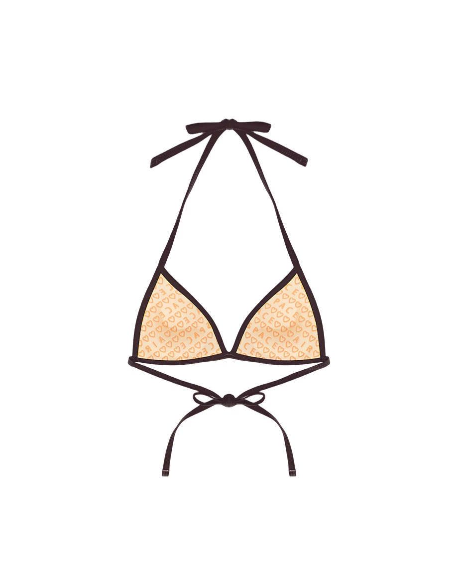 【樂一通】 撞色滾邊動物斑紋比基尼