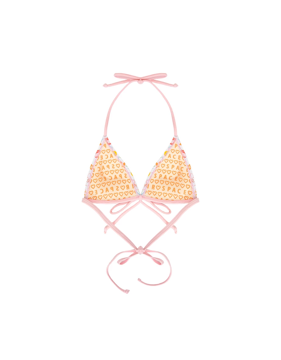 【樂一通】 崔弟款滿版印花綁帶比基尼