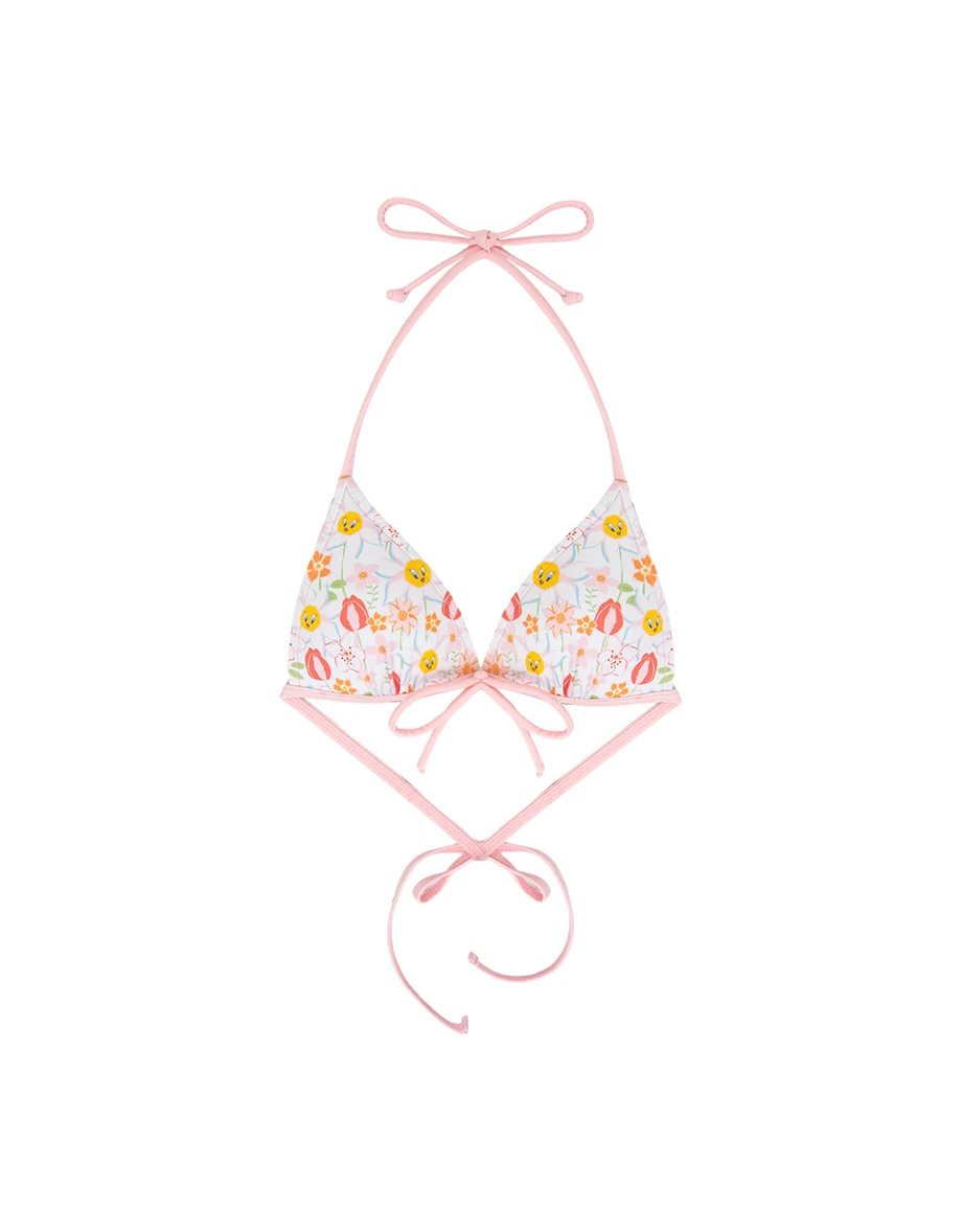 【樂一通】 崔弟款滿版印花綁帶比基尼