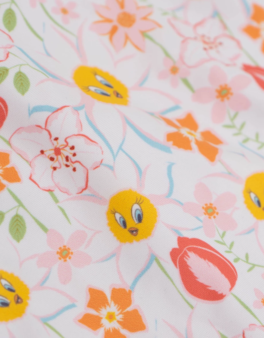 【樂一通】 崔弟款滿版印花低腰雙綁帶泳褲