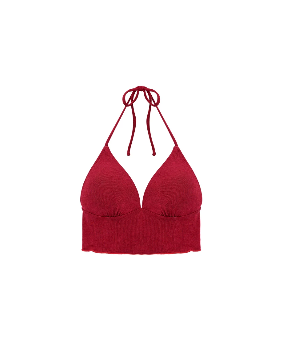 DOUBLE PUSH 羅紋綁帶比基尼