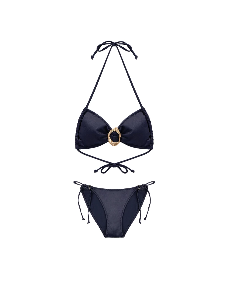 INS風 多WAY金屬環綁帶比基尼套裝