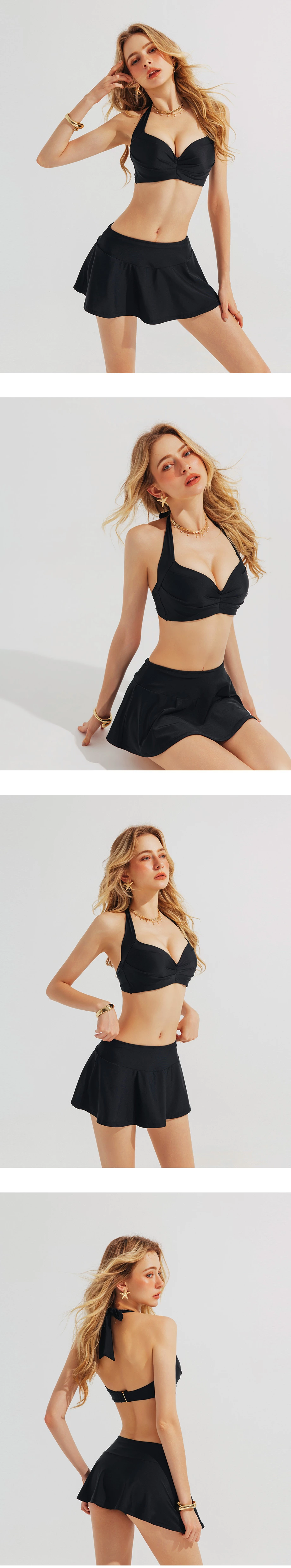 人間芭比 高腰傘襬束腹短褲裙