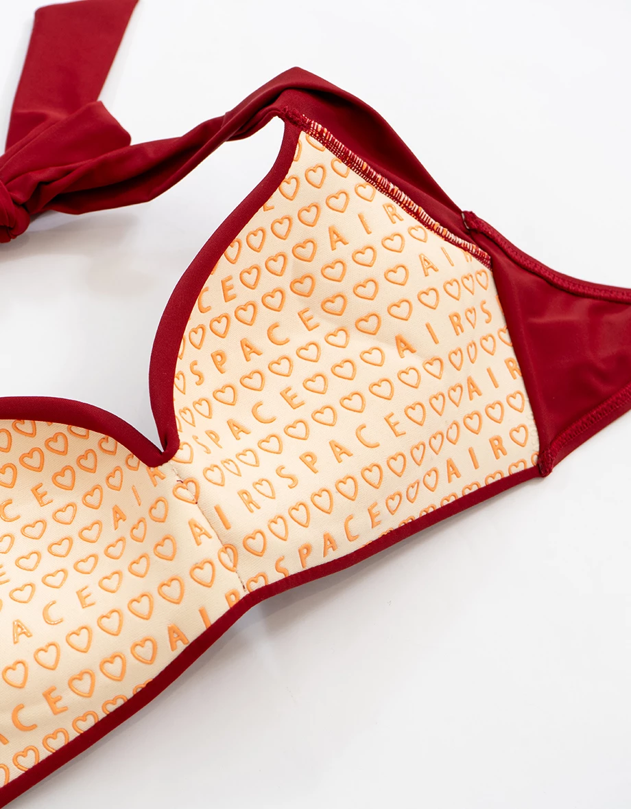 DOUBLE PUSH2.0 極致包覆繞頸綁帶抓皺比基尼