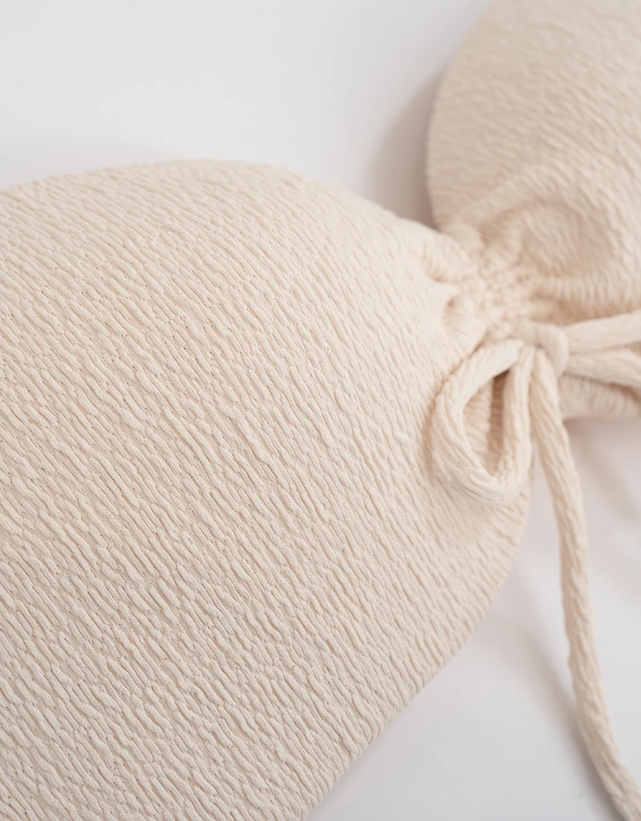 DOUBLE PUSH2.0極致包覆立體織紋抓皺抽繩比基尼