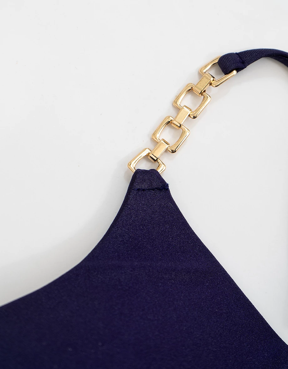 DOUBLE PUSH2.0極致包覆金飾緞面比基尼