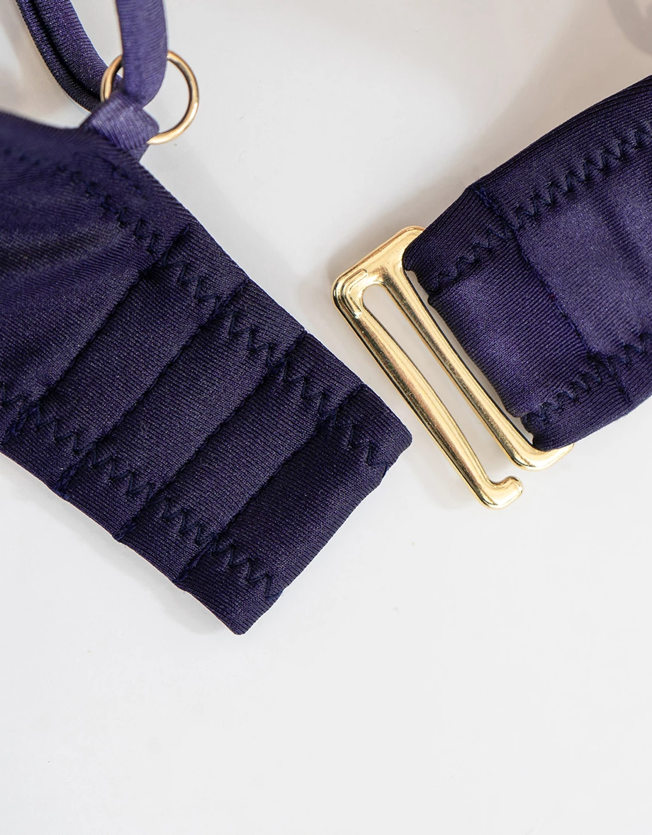 DOUBLE PUSH2.0極致包覆金飾緞面比基尼