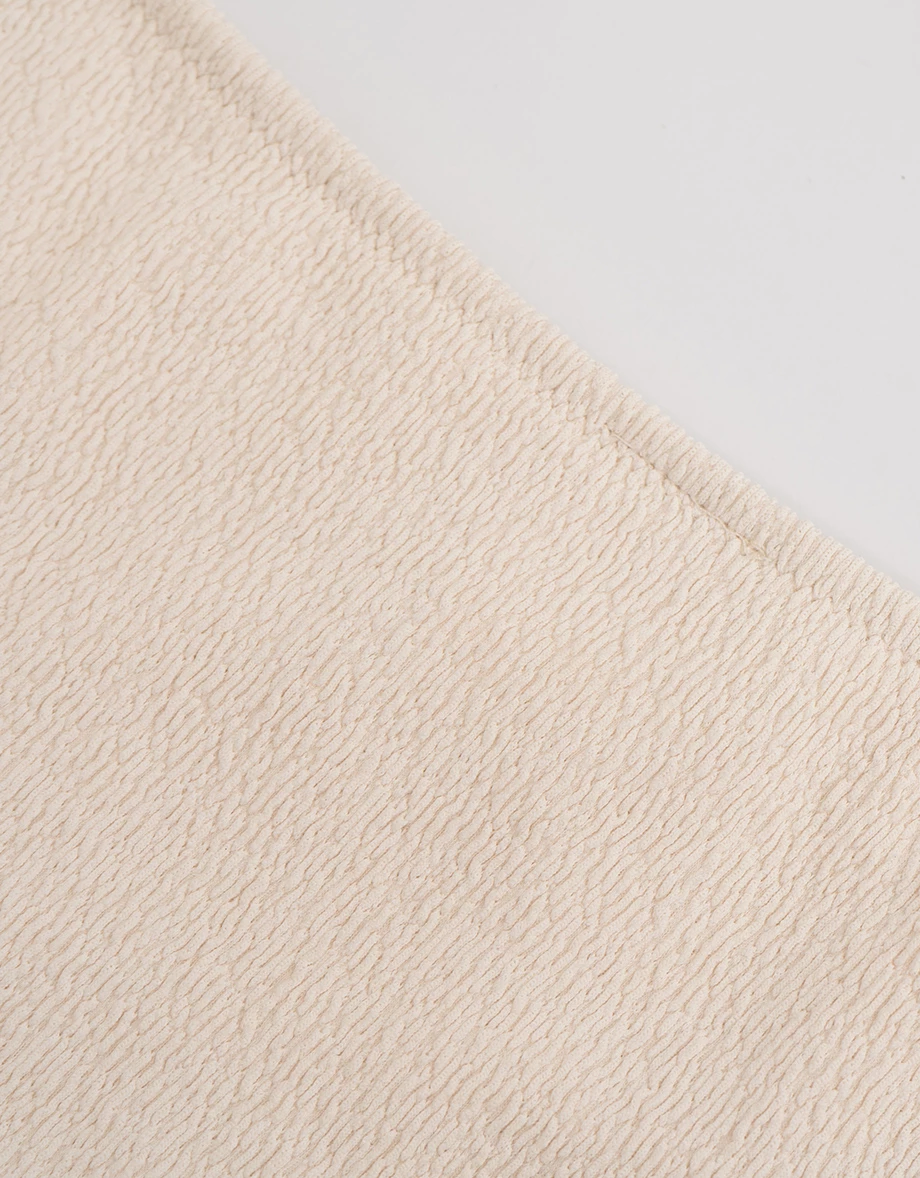 低腰細緻紋理雙側綁帶泳褲