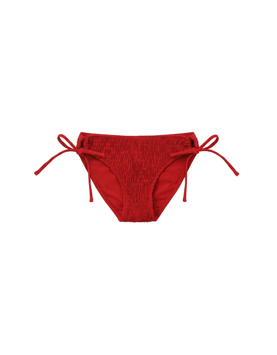 【PyunA Design】Ruched Smocked Textured Side Tie Bikini Bottom 【PyunA Design】Ruched Smocked Textured Side Tie Bikini Bottom