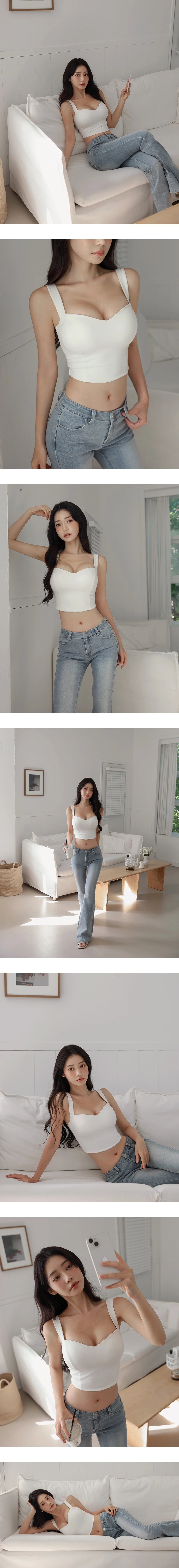 【女團馬甲】桃心領寬肩帶收腰BRA TOP 【女團馬甲】桃心領寬肩帶收腰BRA TOP