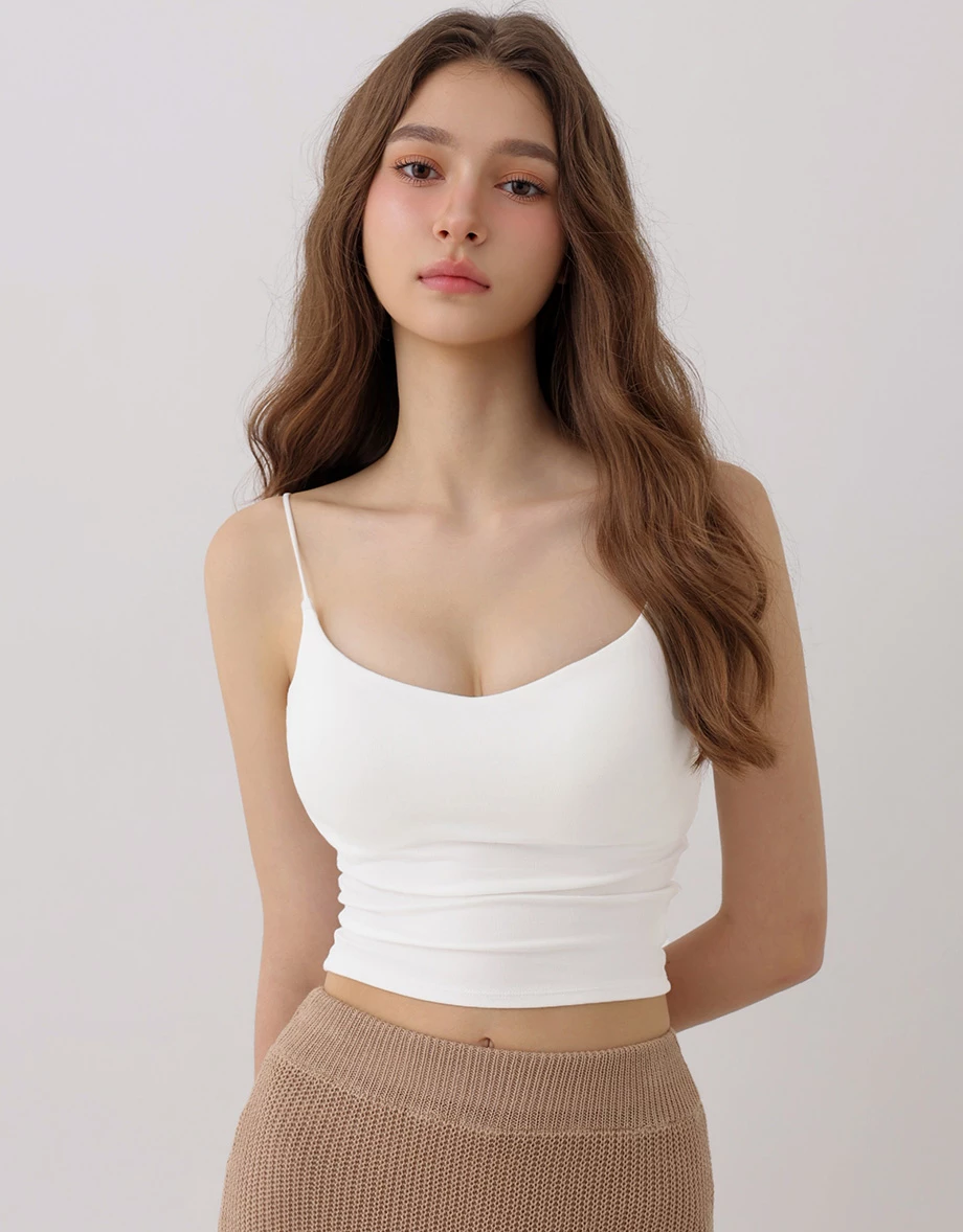 Low V Neck Deep Open Back Ribbed Padded Bra Top Low V Neck Deep Open Back Ribbed Padded Bra Top