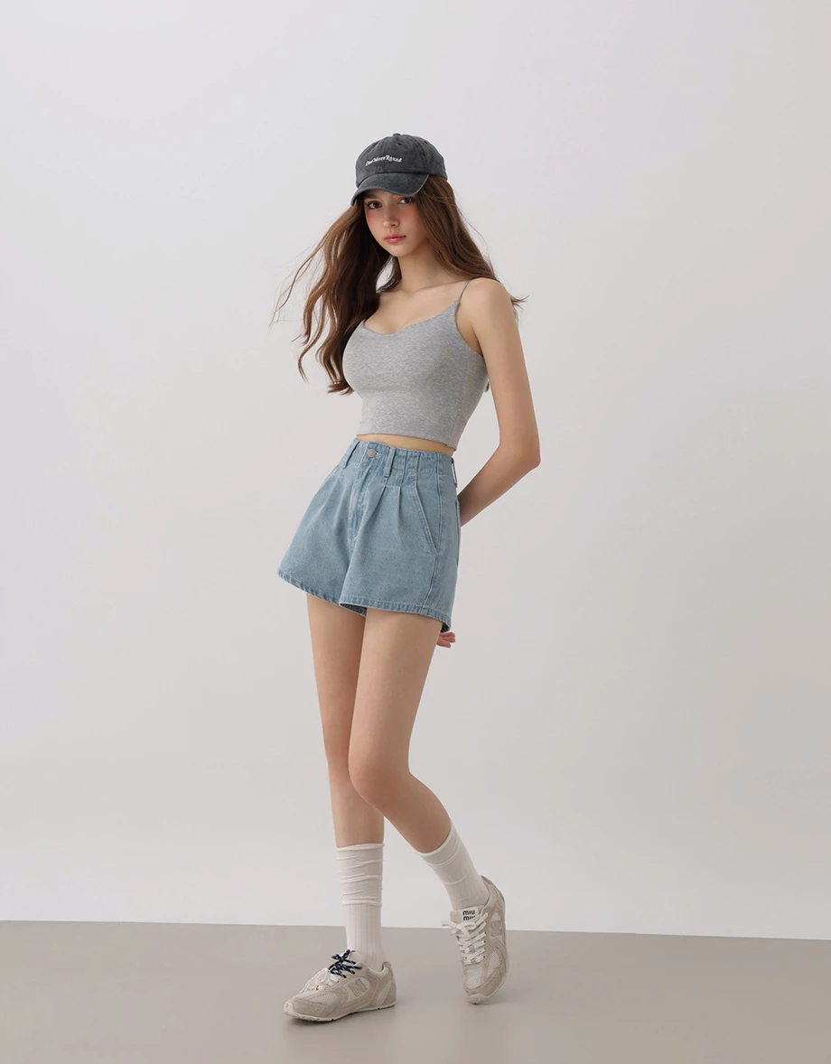 Low V Neck Deep Open Back Ribbed Padded Bra Top