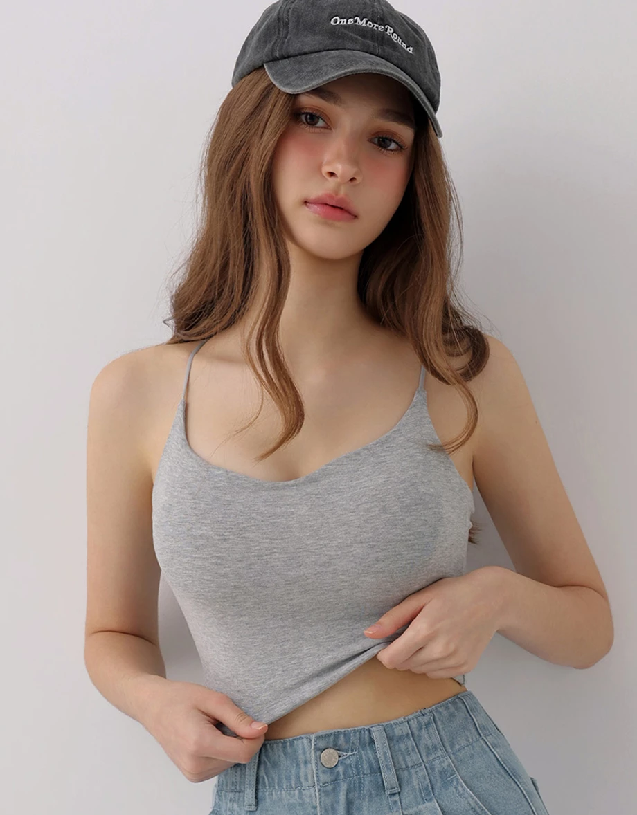 Low V Neck Deep Open Back Ribbed Padded Bra Top Low V Neck Deep Open Back Ribbed Padded Bra Top
